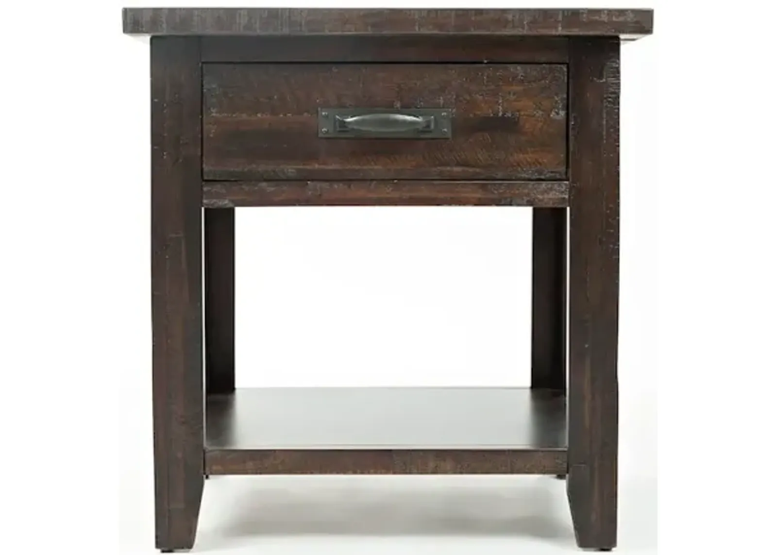 Jofran Jackson Lodge Rustic Distressed Acacia Nightstand