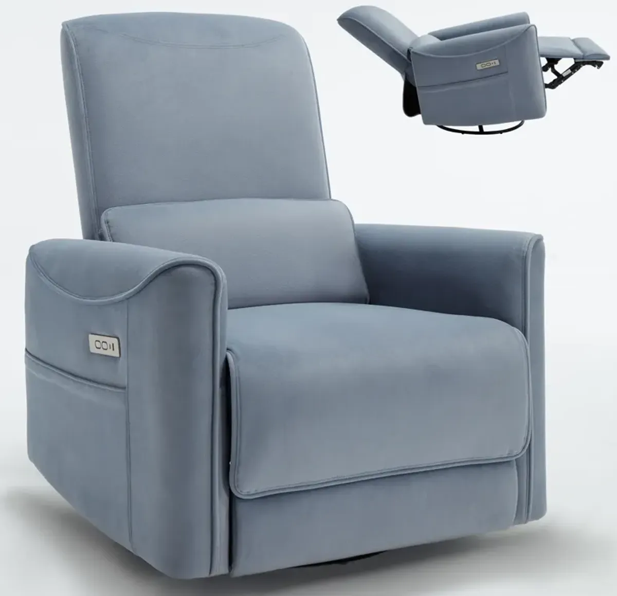 Merax Swivel and Rocker Power Recliner Chair