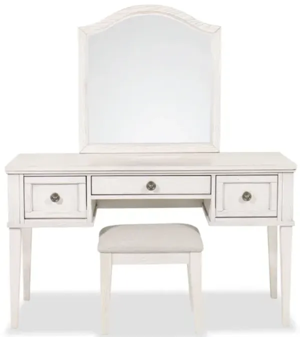 Robbinsdale Mirrored Vanity with Bench
