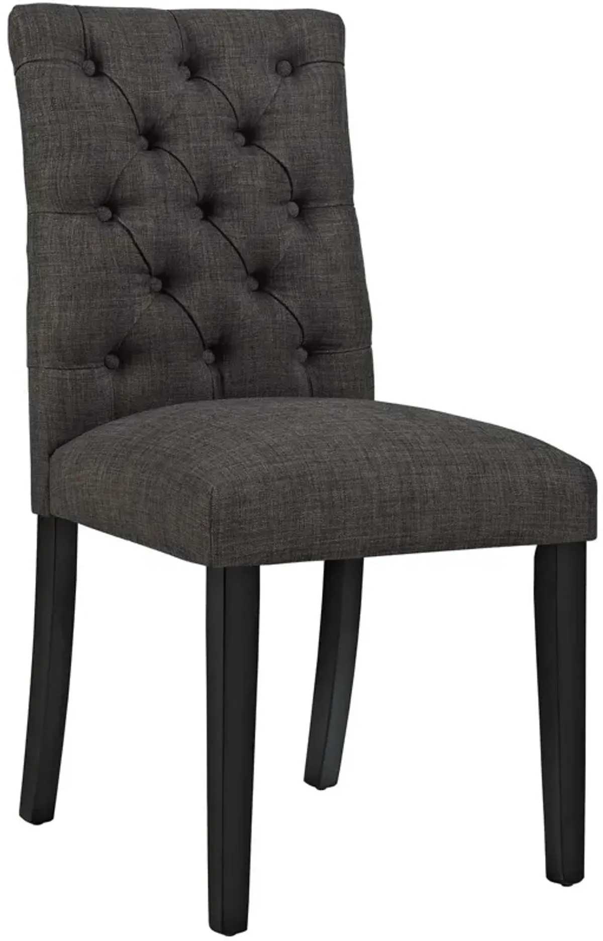 Modway EEI-2231-BRN MO- Duchess Modern Tufted Button Upholstered Fabric Parsons, Dining Chair, Brown