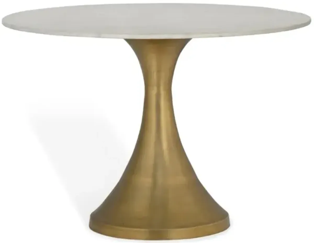Funnel Dining Table - White