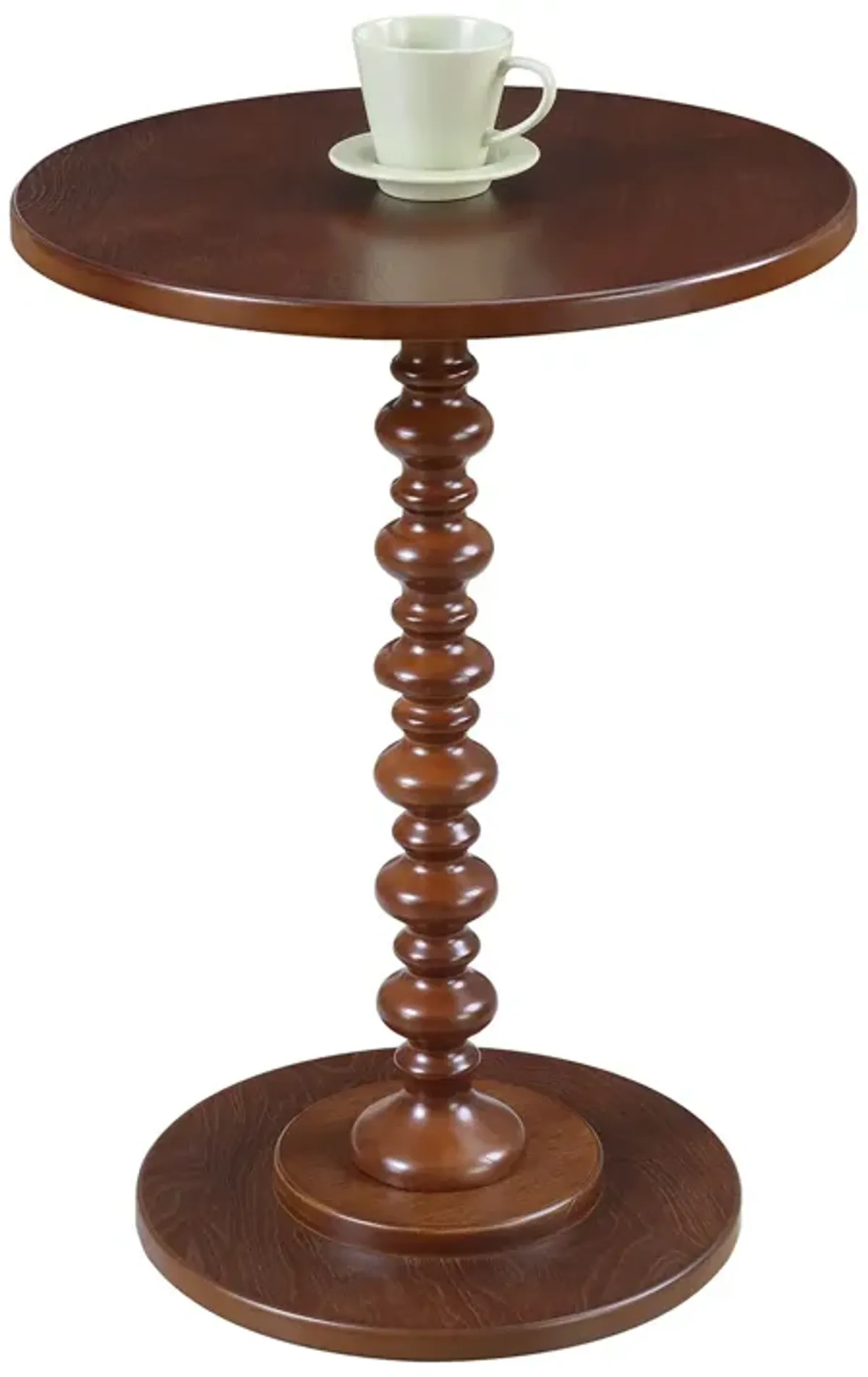 Convenience Concepts Palm Beach Spindle Table, Mahogany