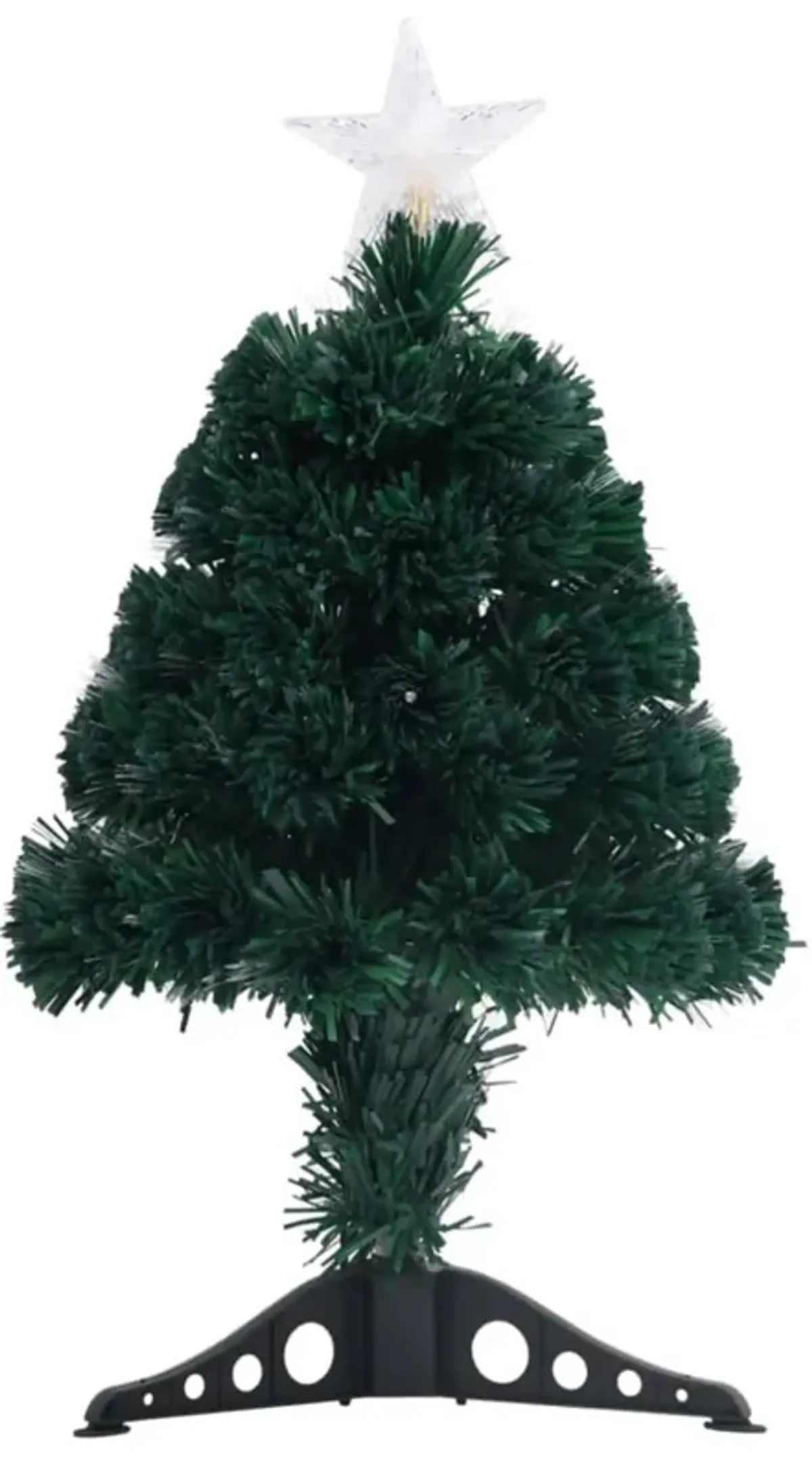 vidaXL Artificial Christmas Tree with Stand/LED 25.2" Fiber Optic