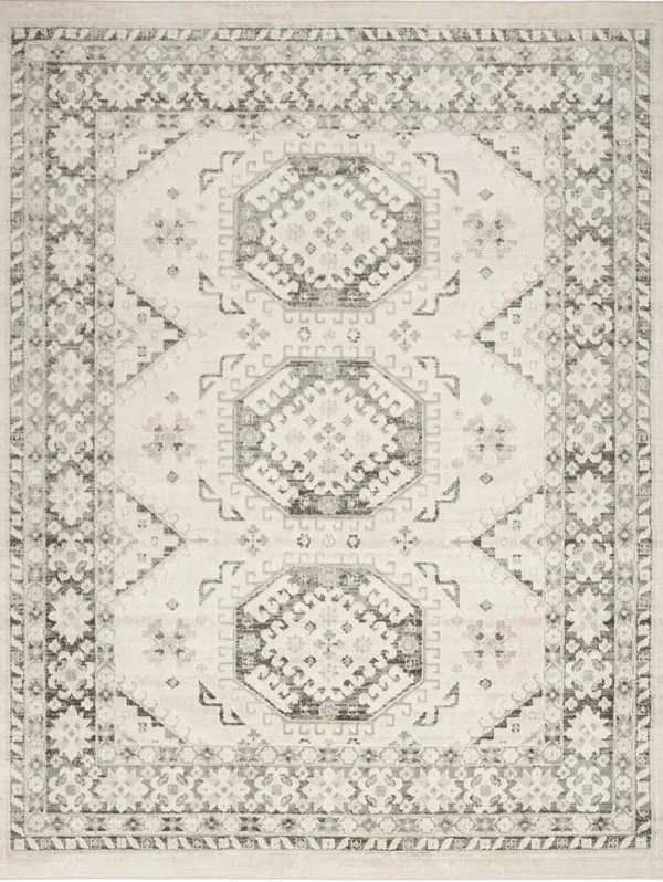 Serenity Home SRH01 Ivory/Gray 9' x 12' Rug