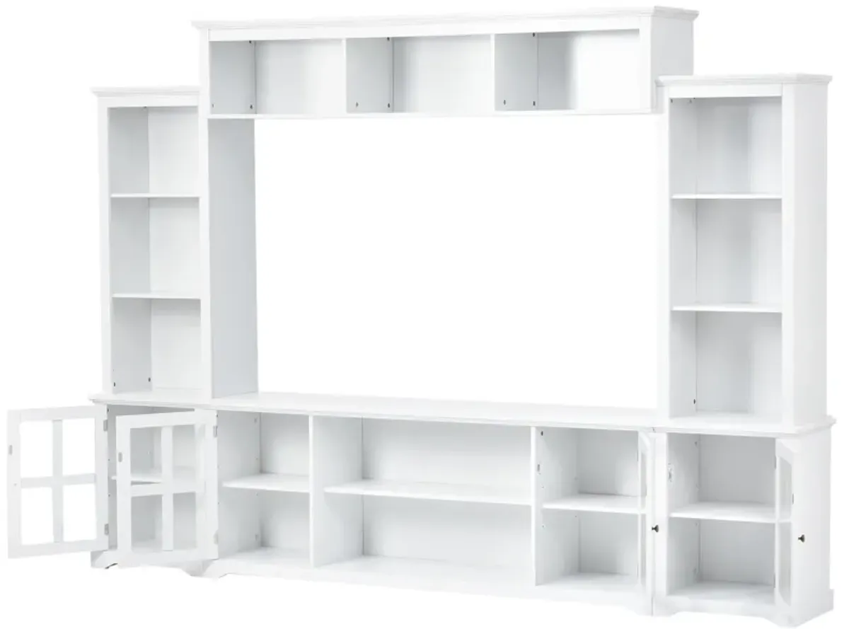 Merax Minimalism Entertainment Wall Unit TV Stand