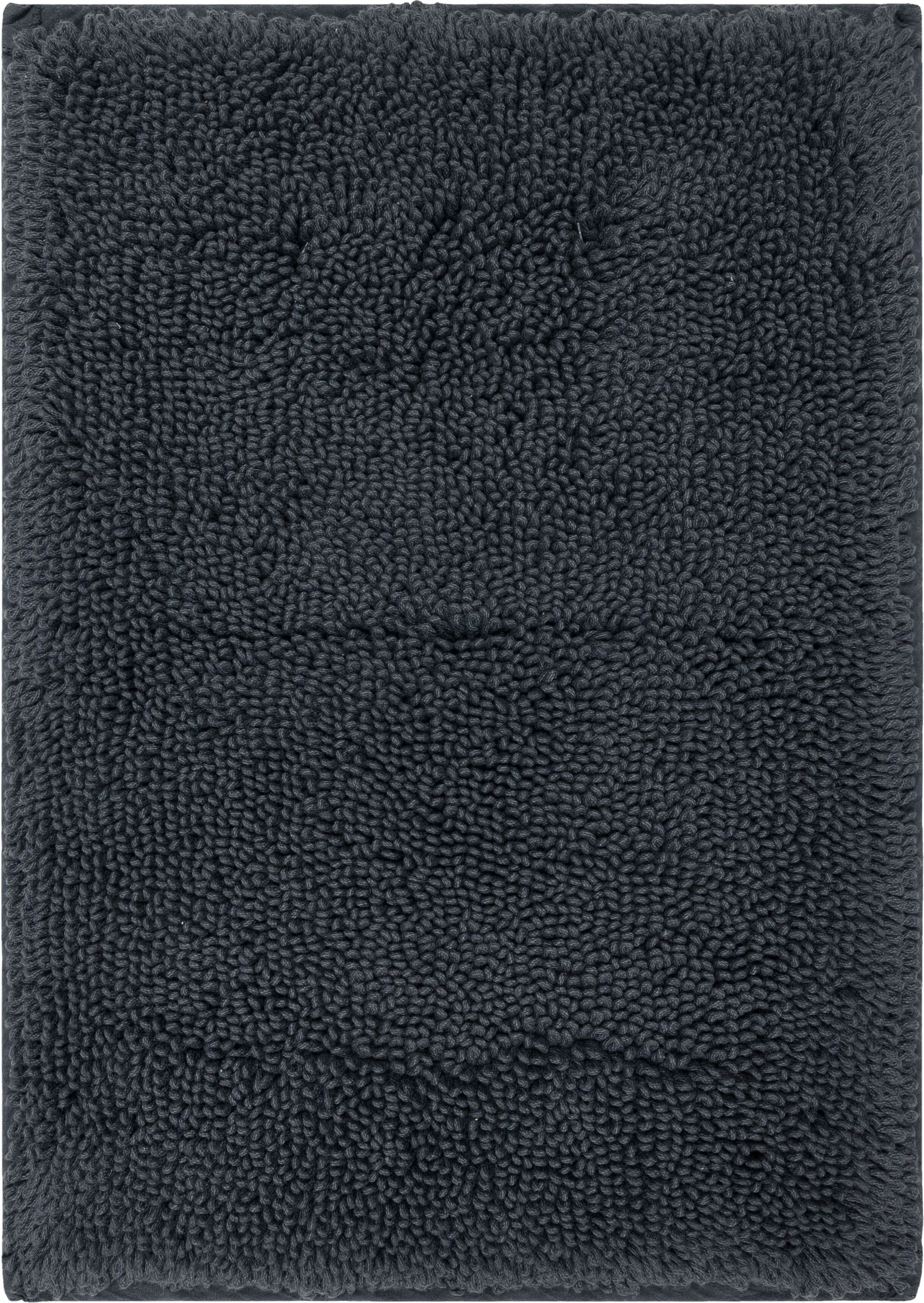 Classic Cotton Ii Charcoal 1' 9" x 2' 10" Bath Mat