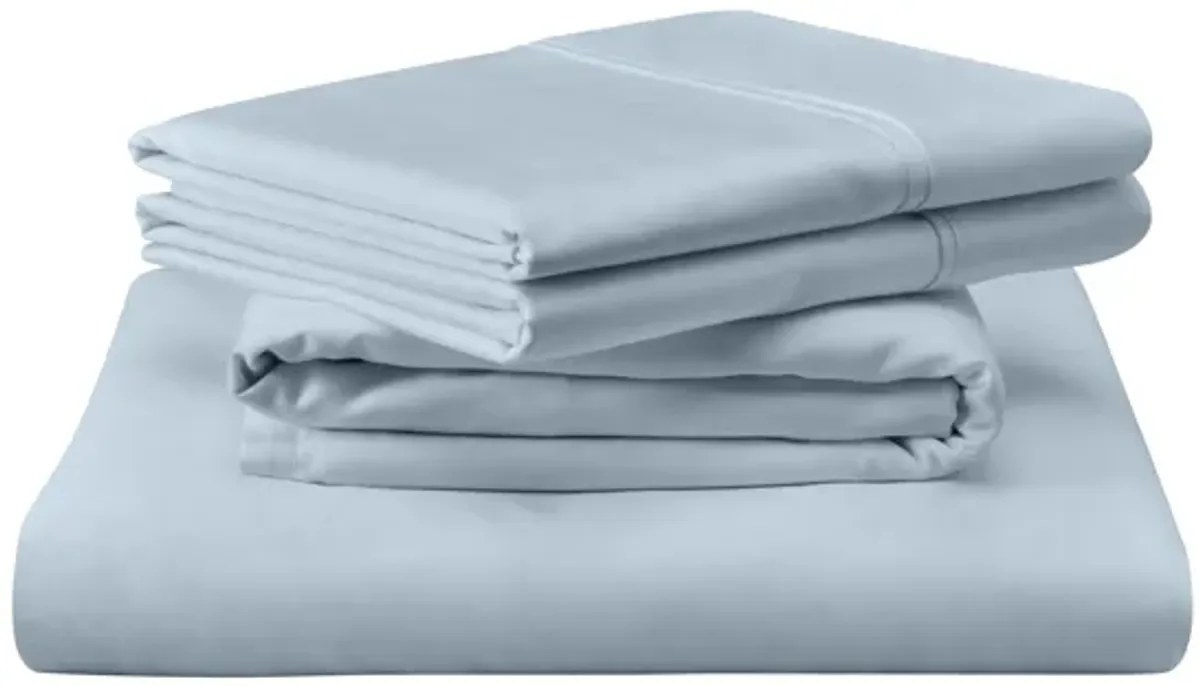 Tempur-Pedic Cotton Queen Sleepy Blue Sheet Sets