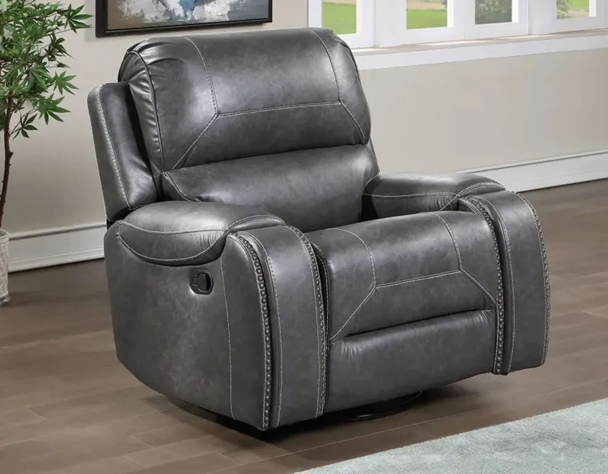 Keily Gray Swivel Glider