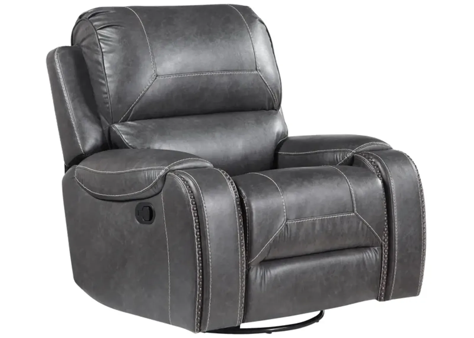 Keily Gray Swivel Glider