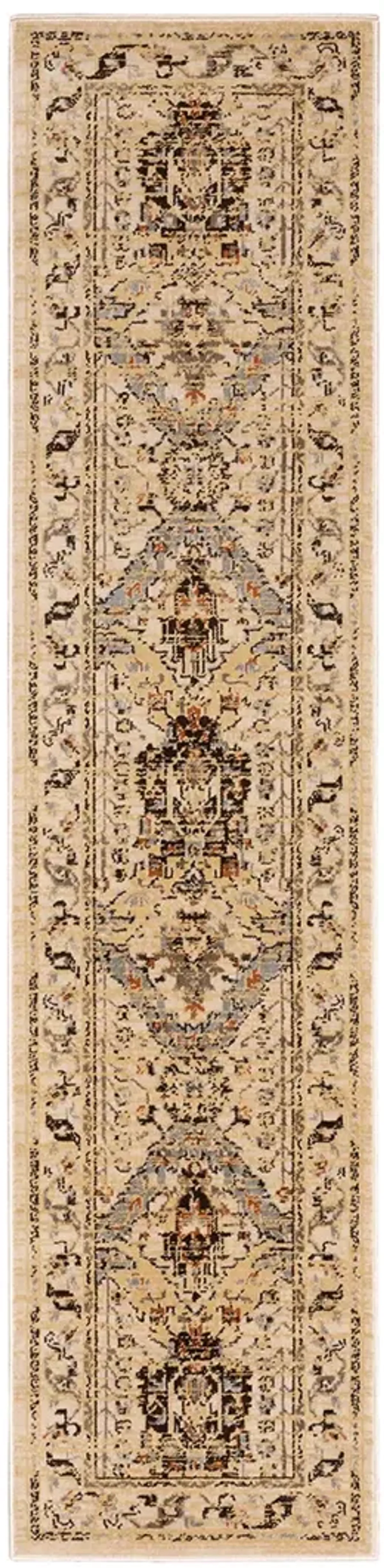 Juliette 1'10" x 7'6" Beige Rug