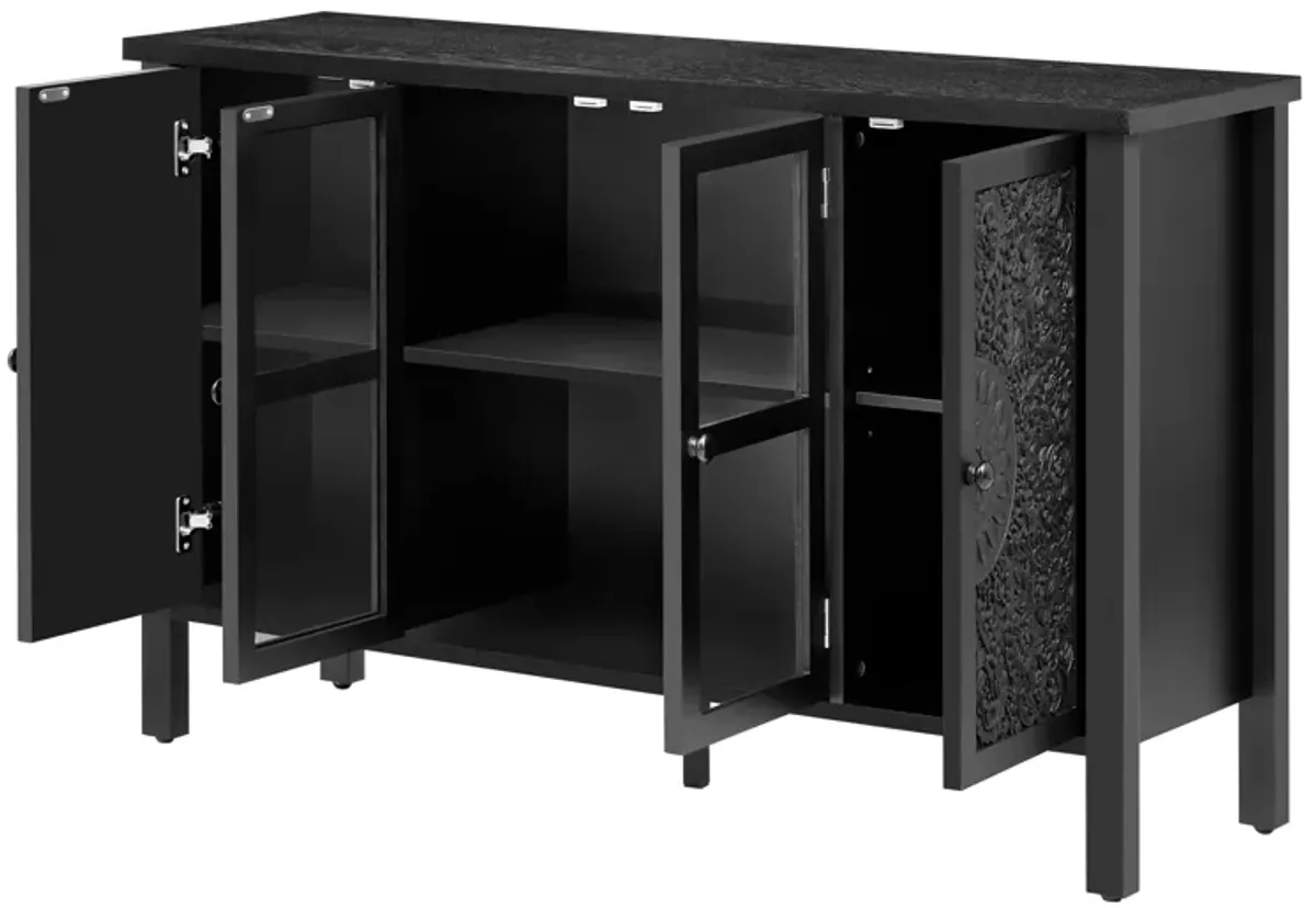 Merax Retro TV Stand Entertainment Center Media Console Cabinet