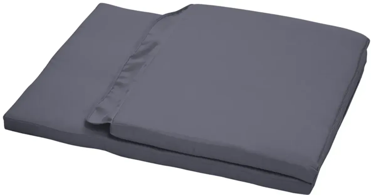 Dark Gray Swing Cushions: 48.75" Outdoor Replacement Set of 2