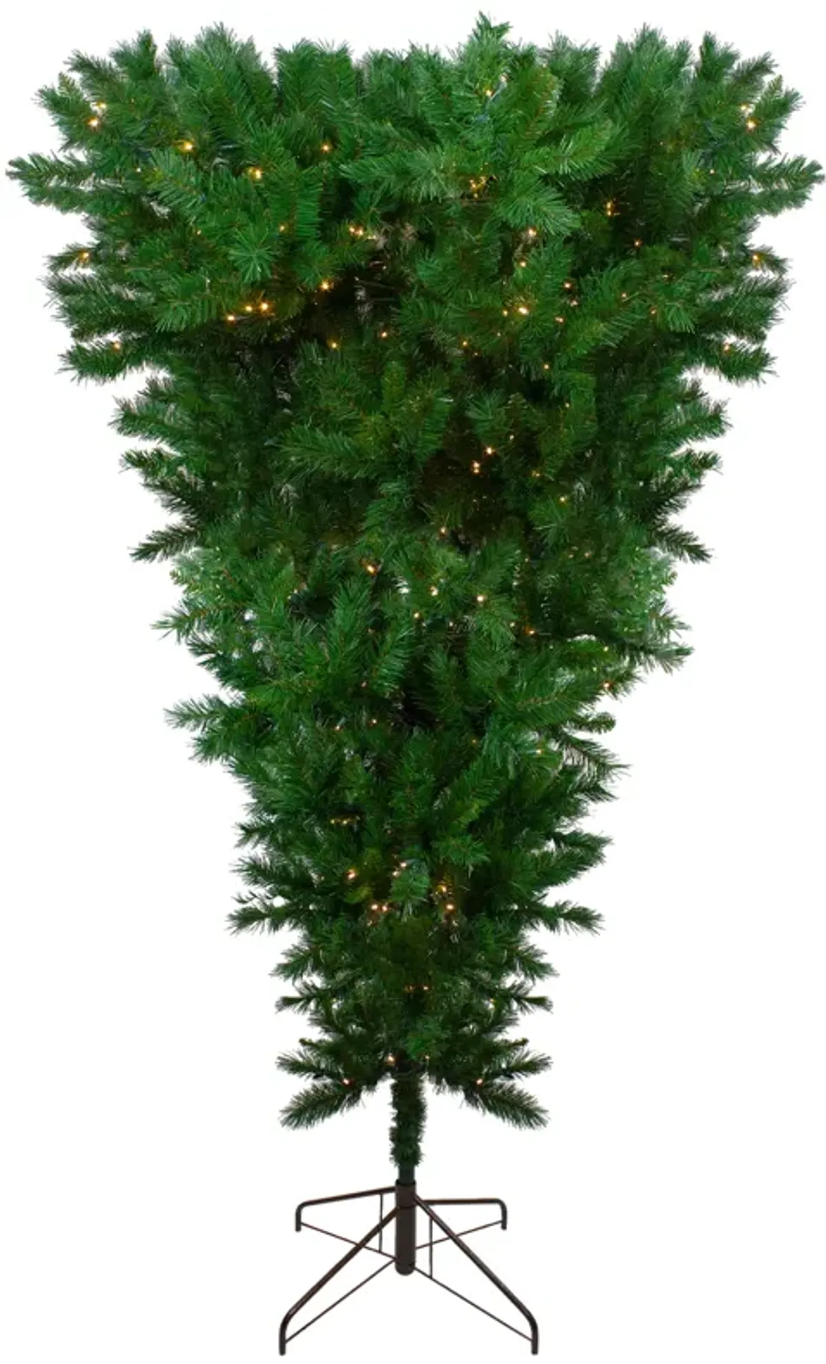 9' Pre-lit Sugar Pine Artificial Upside Down Christmas Tree - Clear LED Lights