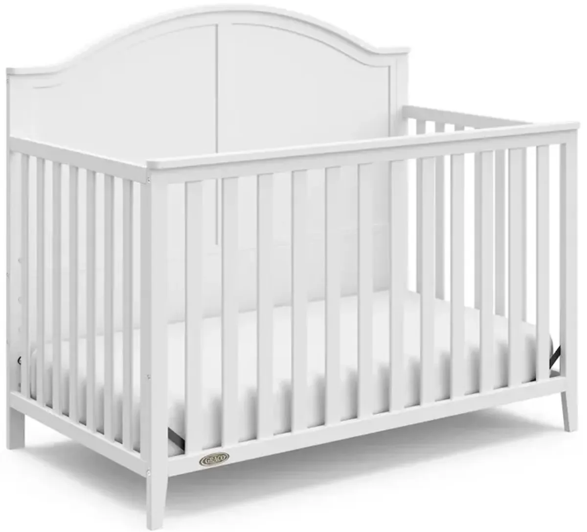 Graco Wilfred 5-in-1 Convertible Crib (White) – GREENGUARD Gold Certified