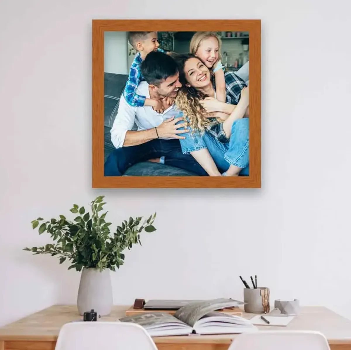 Honey Pecan Square Picture Frame