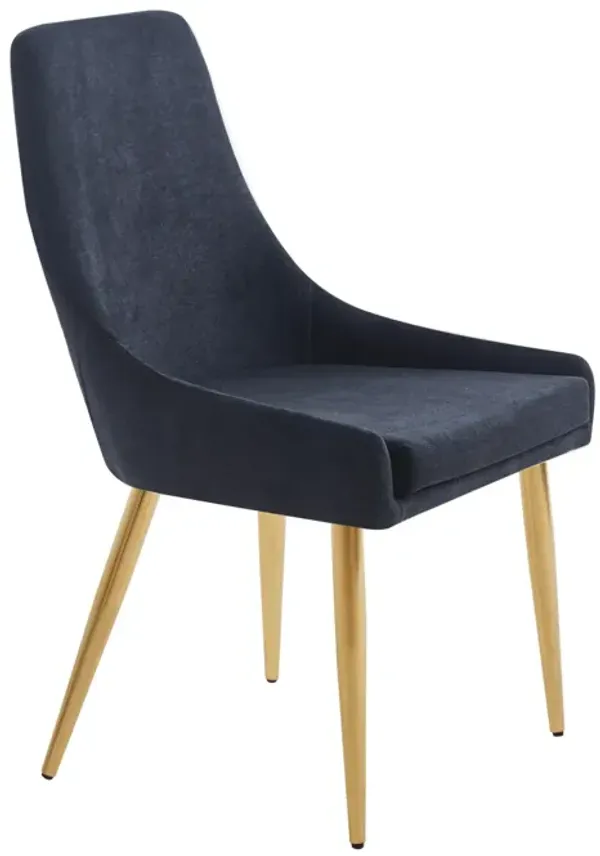 Upholstered Dining Chairs Set of 2 with Stainless Steel Legs