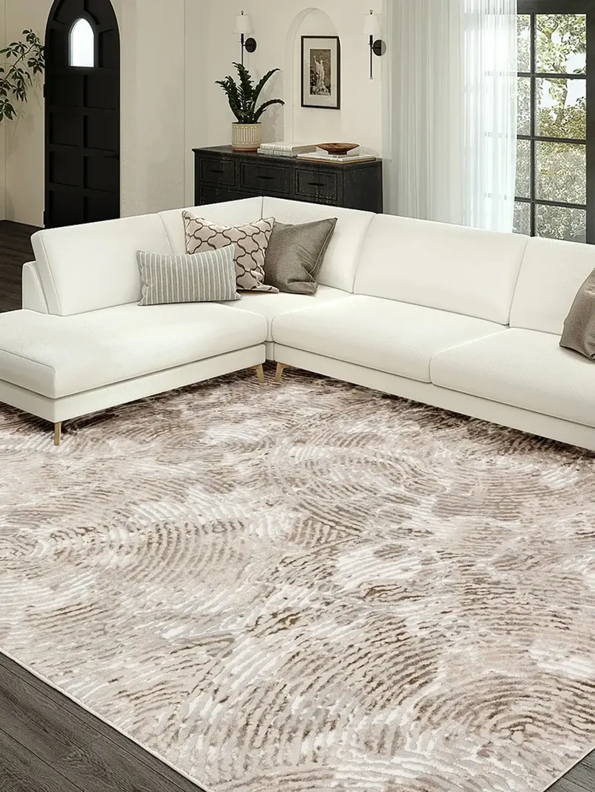 Rhodes RR5 Taupe 3'2" x 5'1" Rug