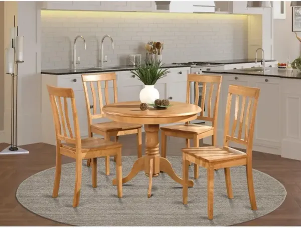 5 Pc small Kitchen Table and Chairs set-breakfast nook and 4 Kitchen Chairs