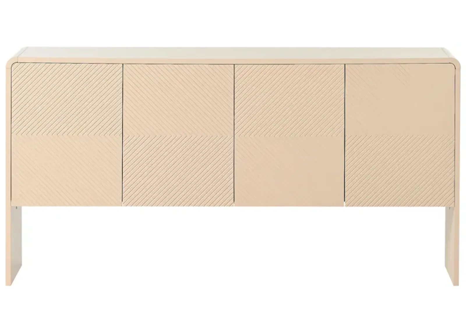 Merax Minimalist Style Storage Sideboard  with 4 Doors