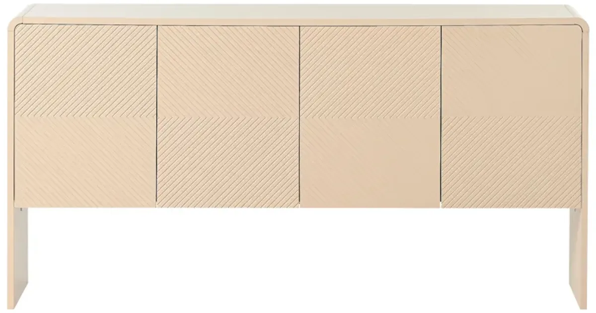 Merax Minimalist Style Storage Sideboard  with 4 Doors