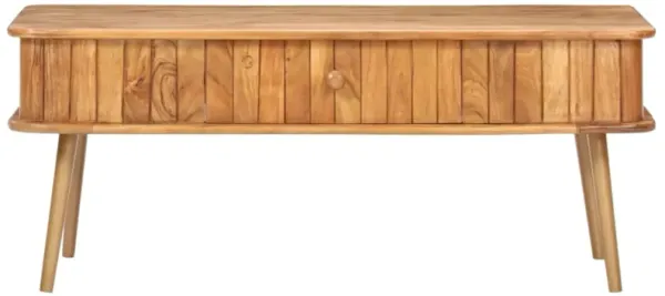 vidaXL Coffee Table 39.4"x19.7"x15.7" Solid Acacia Wood