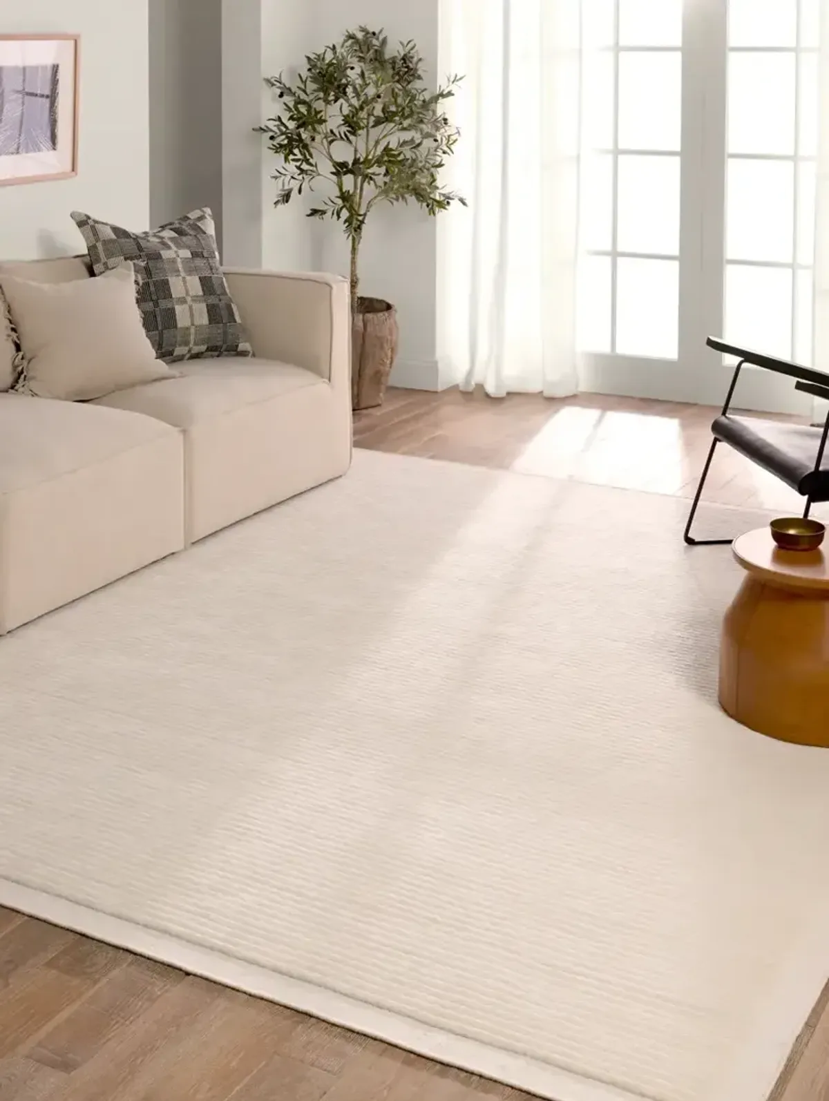 Racka Vayda White 9' x 12' Rug