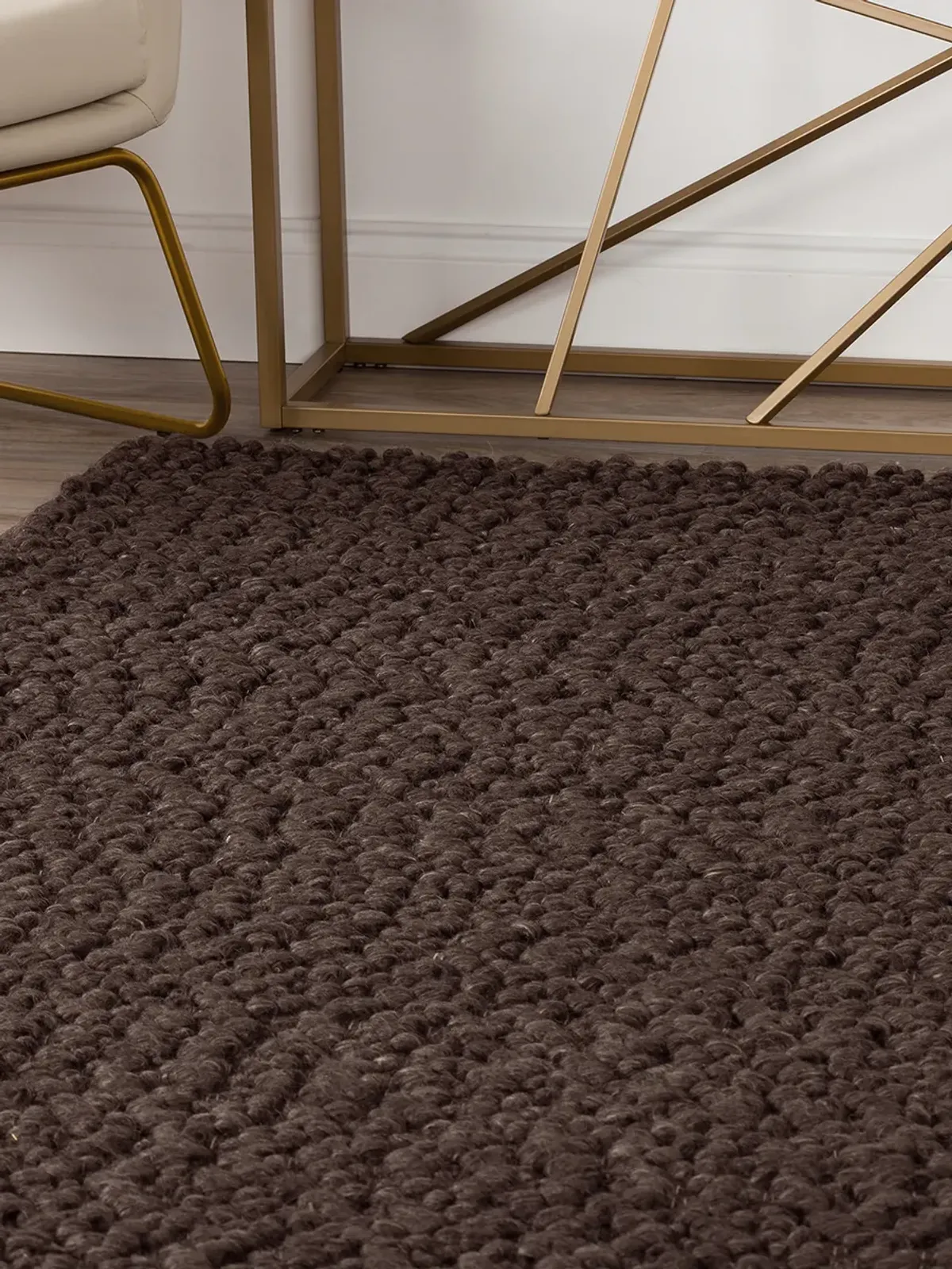 Gorbea GR1 Chocolate 5' x 7'6" Rug