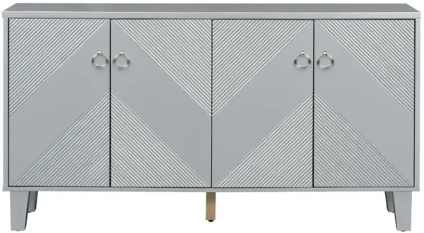 Merax Light Luxury Geometric Patterns Cabinet