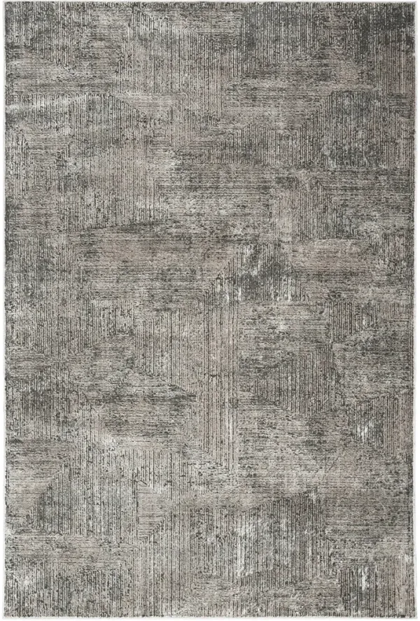 CK024 Irradiant IRR01 Black/Ivory 5'3" x 7'3" Rug