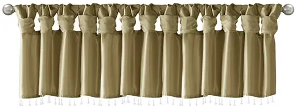 Gracie Mills Elroy Lightweight Beaded Faux Silk Valance
