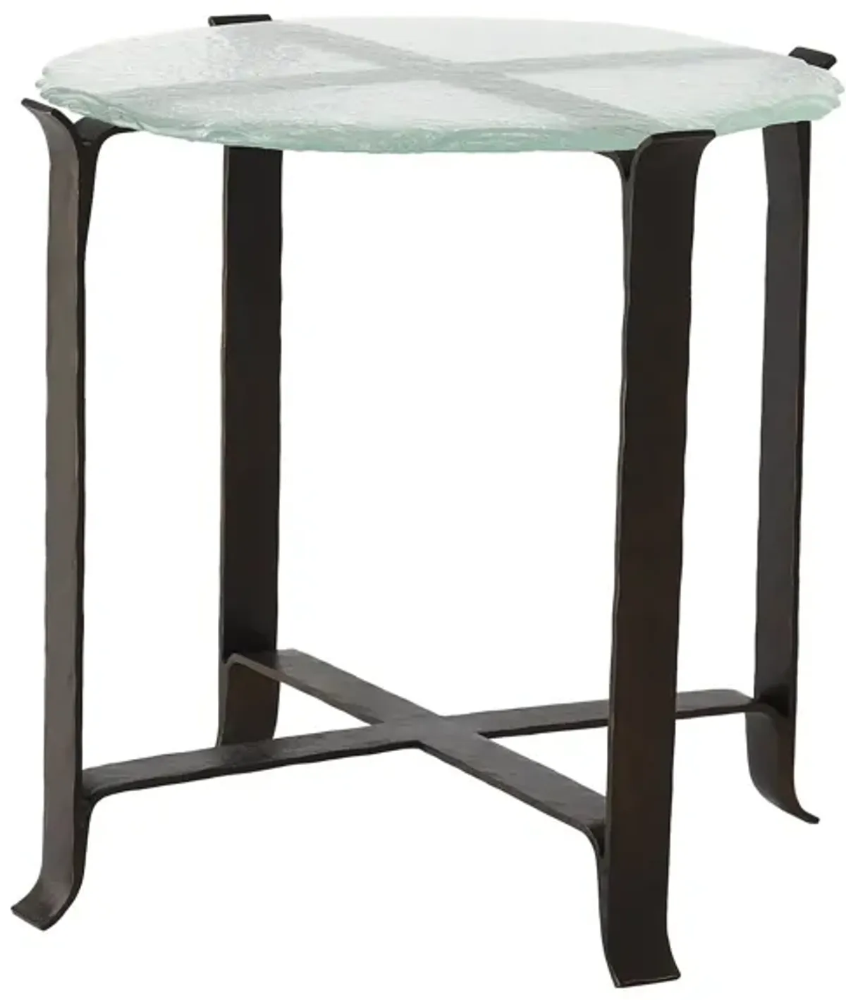 Melting Glass Side Table- Bronze