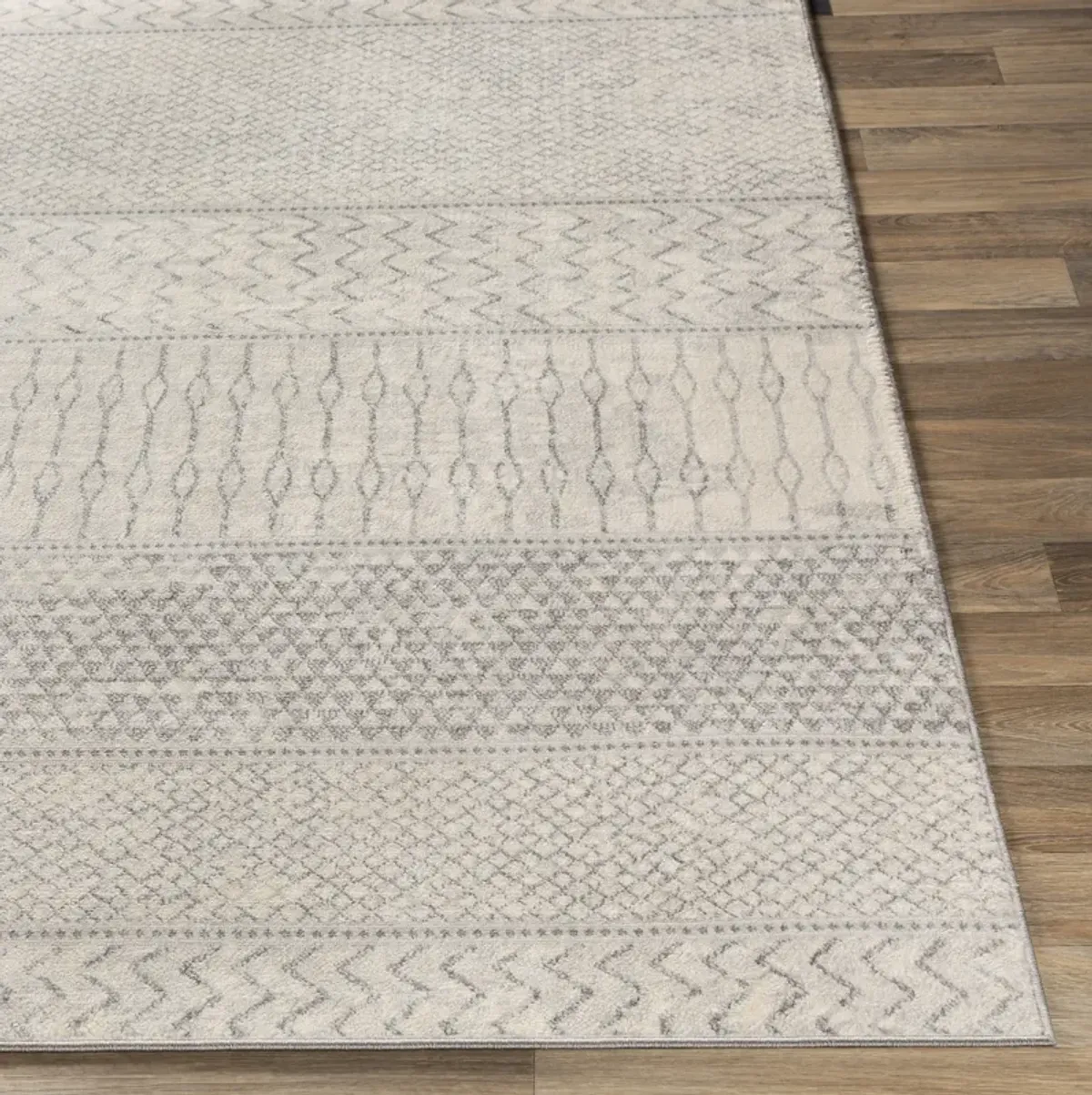 Monaco MOC-2306 6'7' Round White Rug