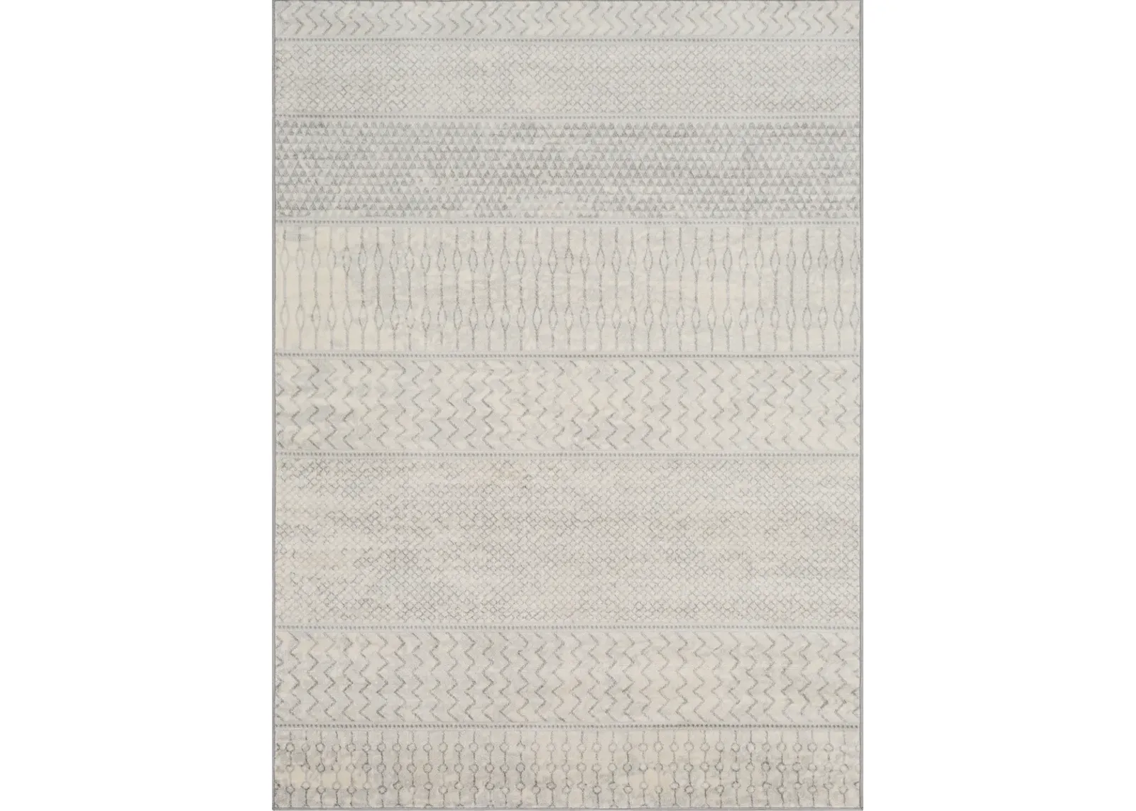 Monaco MOC-2306 6'7' Round White Rug