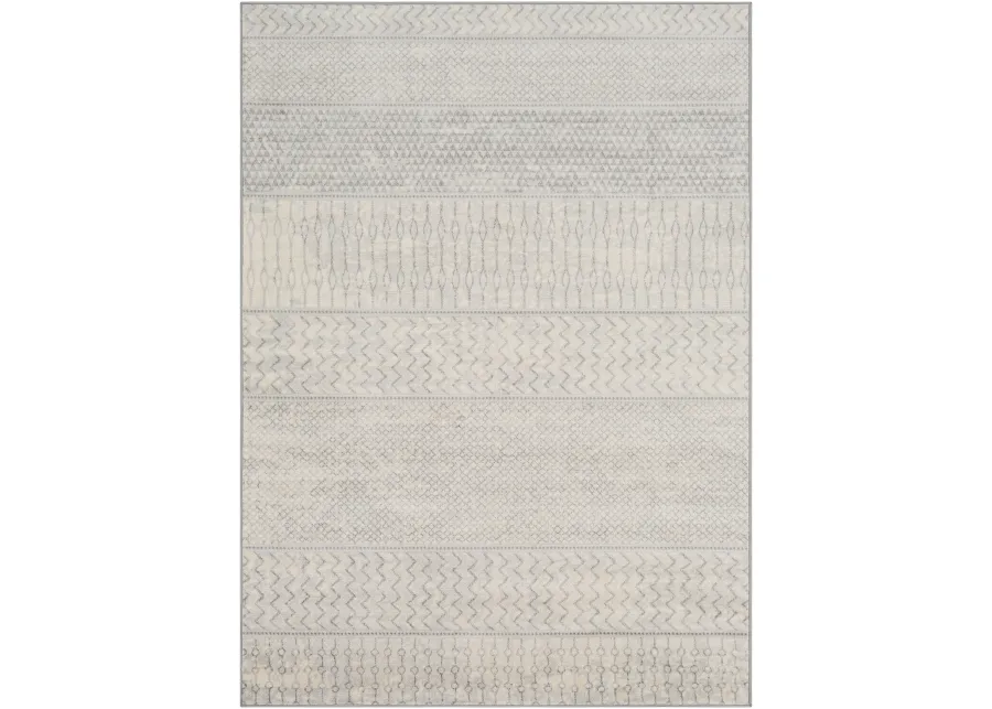 Monaco MOC-2306 6'7' Round White Rug