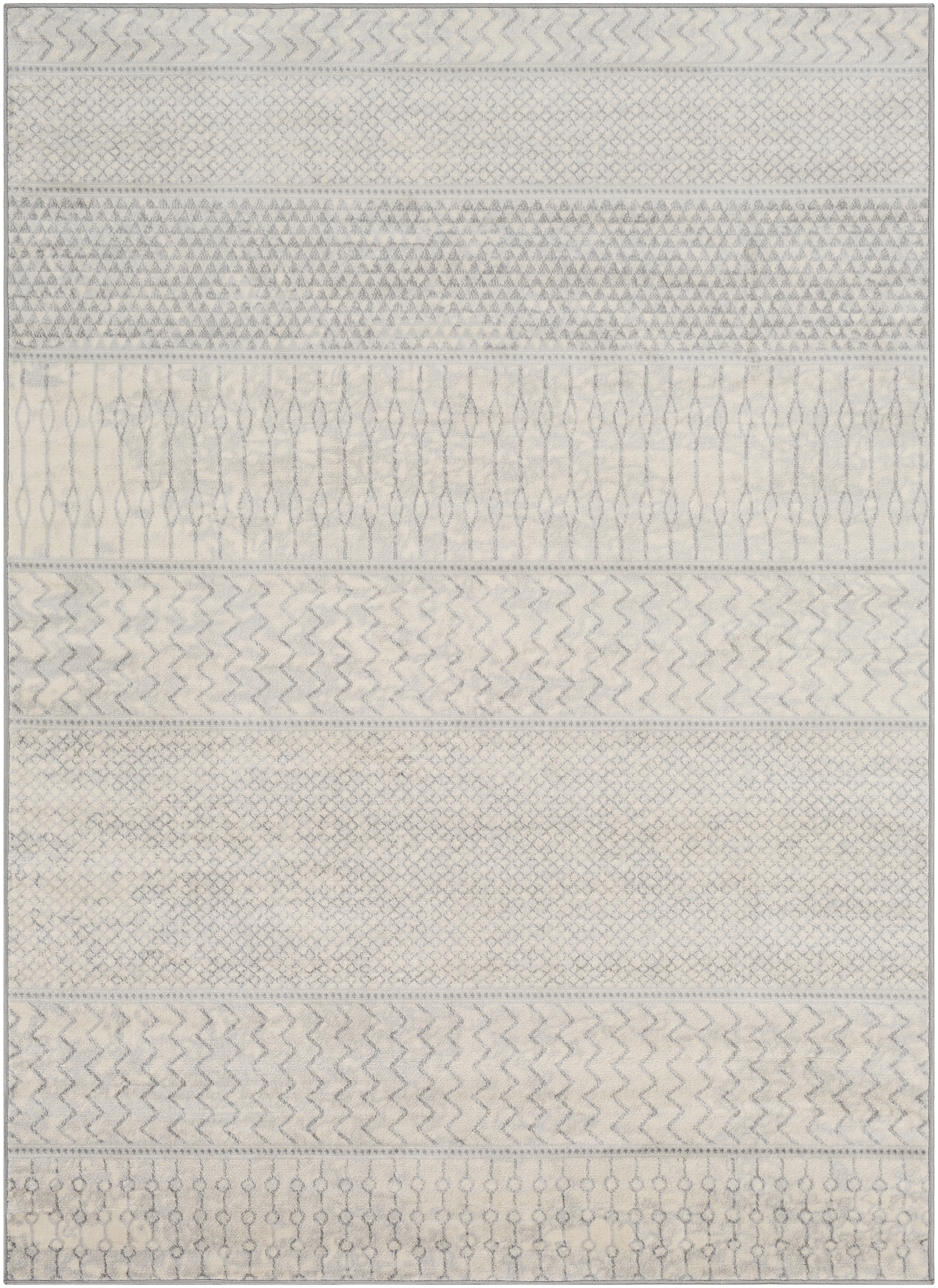 Monaco MOC-2306 6'7' Round White Rug