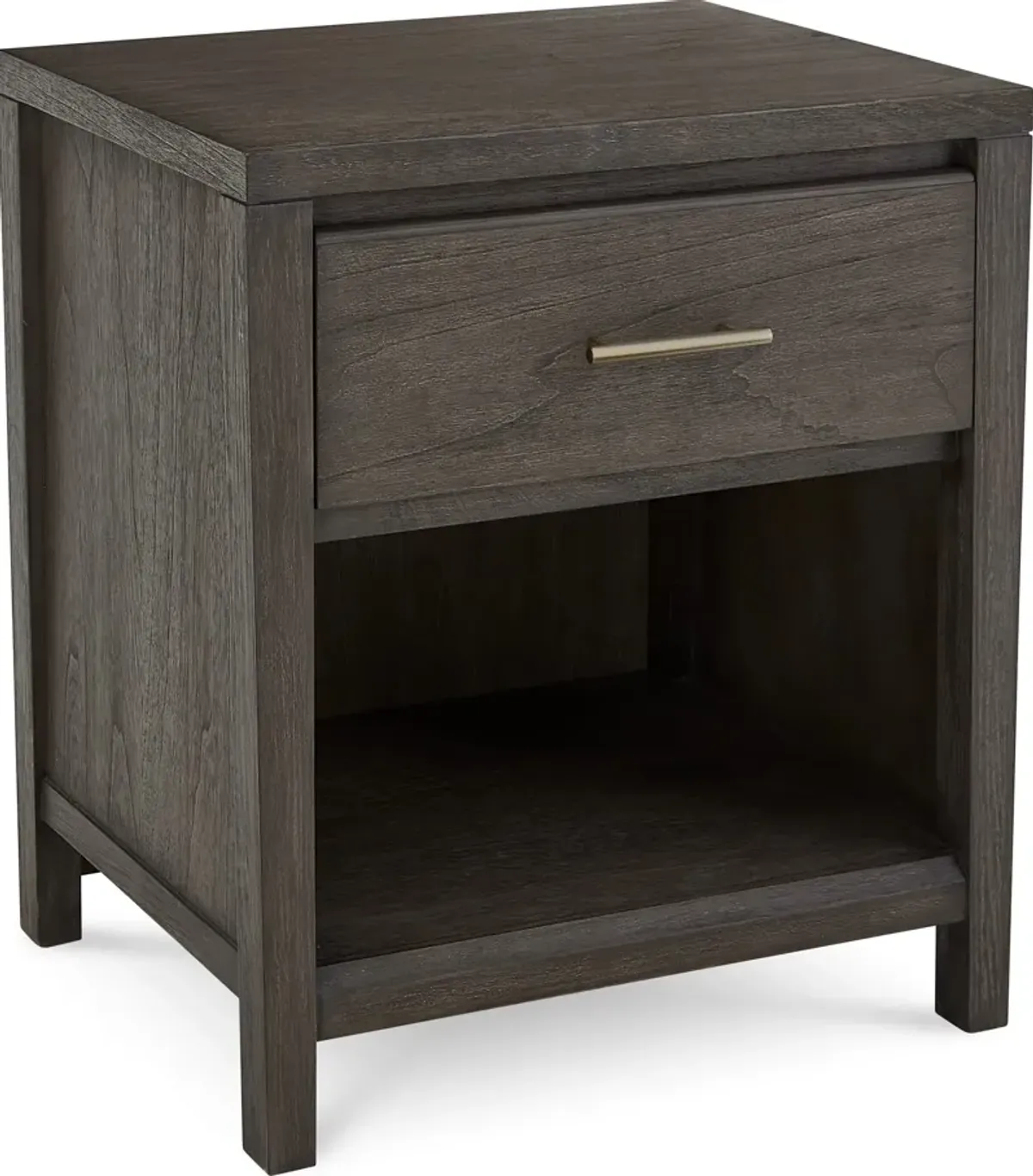 Nevis One Drawer Nightstand in Sharkskin