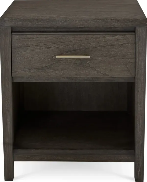Nevis One Drawer Nightstand in Sharkskin