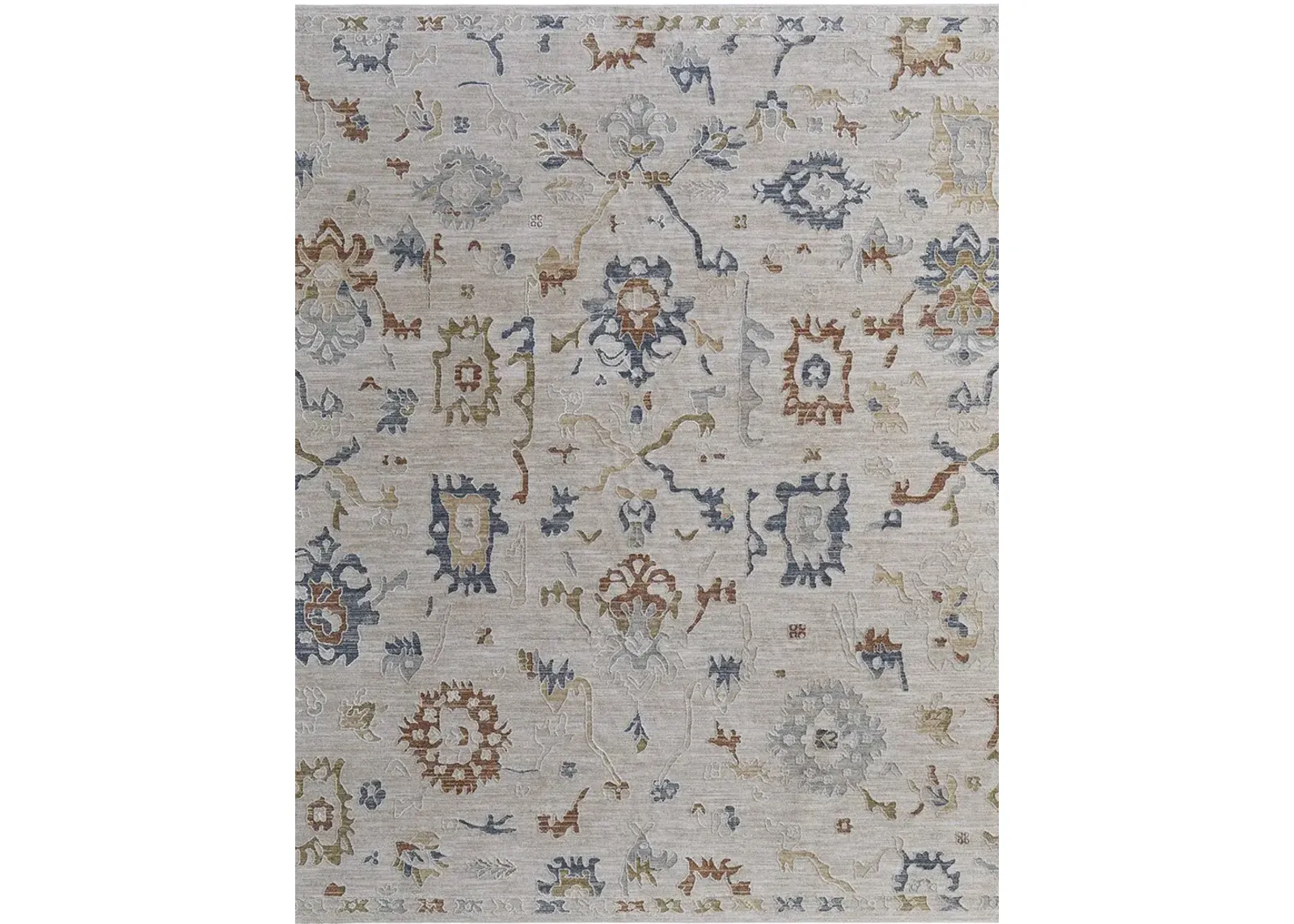 Pasha 39M8F 5' x 7'6" Ivory/Blue/Gold Rug