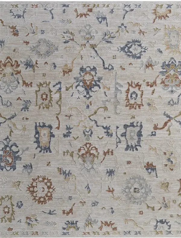 Pasha 39M8F 5' x 7'6" Ivory/Blue/Gold Rug