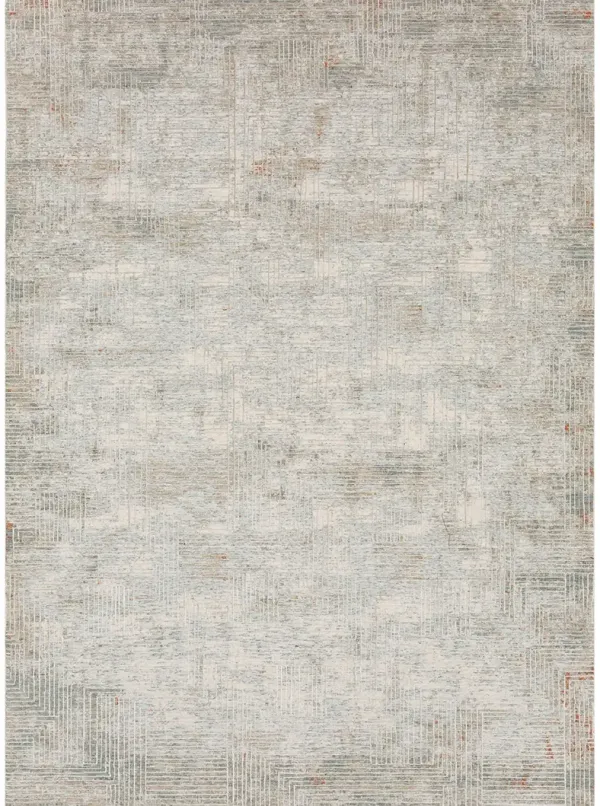 Solitude Plaza Dilao Dark Grey Beige 2' 7" X 7' 3" Rug