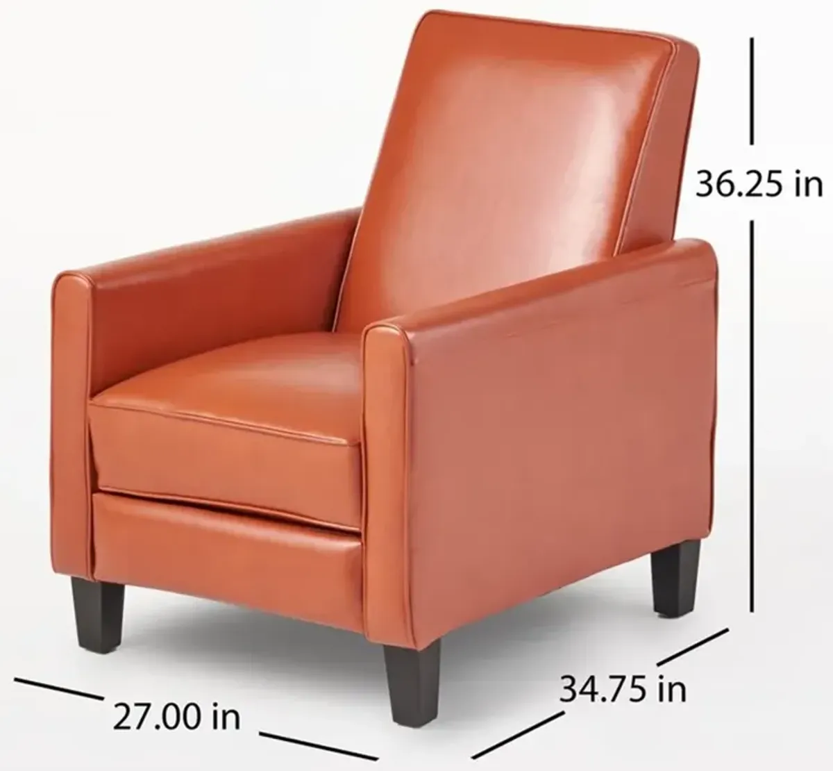 Merax PU Leather Push Back  Recliner Chair