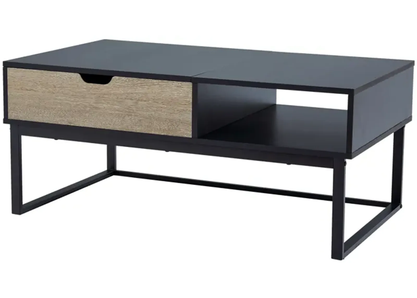 Teamson Home - Lift Top Coffee Table with Storage and Metal Legs