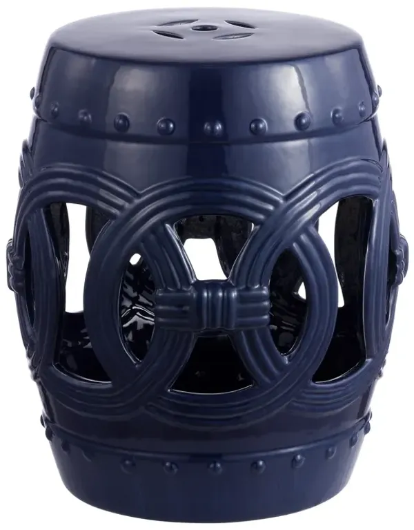 Lucky Coins 16" Chinese Ceramic Drum Garden Stool