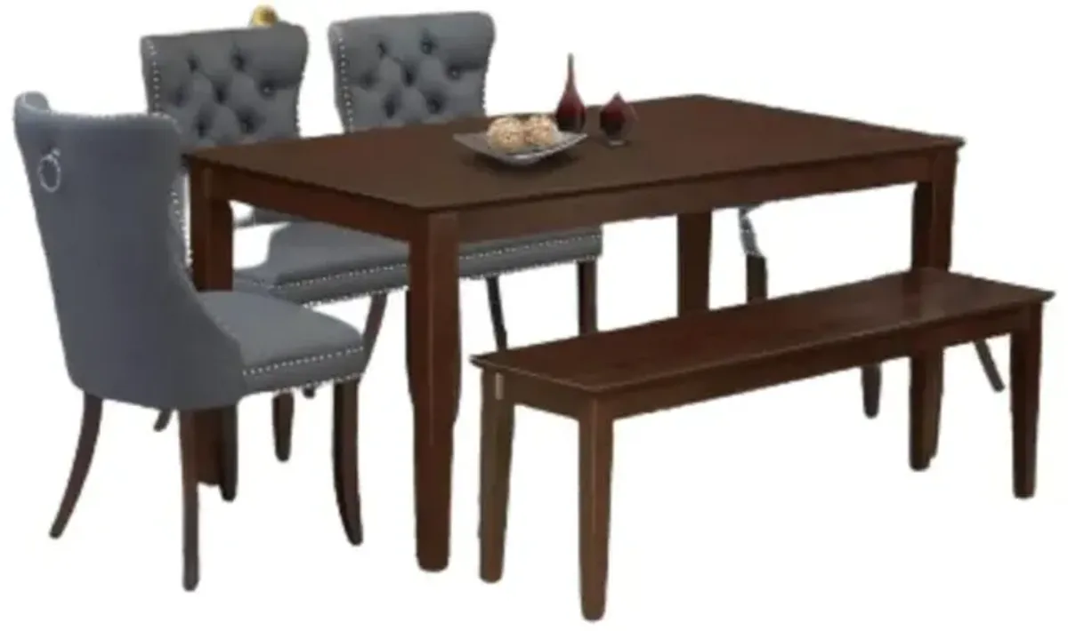 6 Piece Dinette Set Consists of a Rectangle Kitchen Table