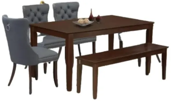 6 Piece Dinette Set Consists of a Rectangle Kitchen Table