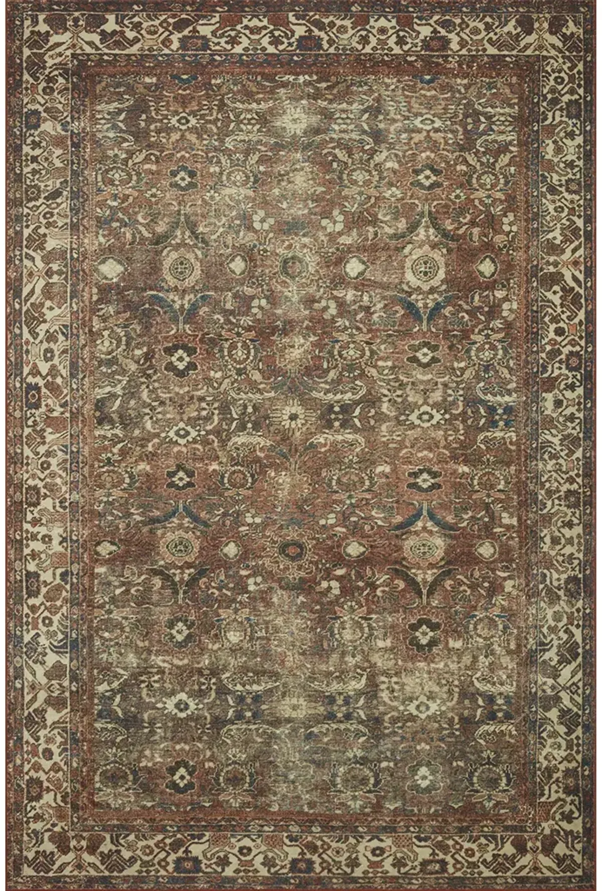 Banks BAN04 Brick/Ivory 7'6" x 9'6" Rug