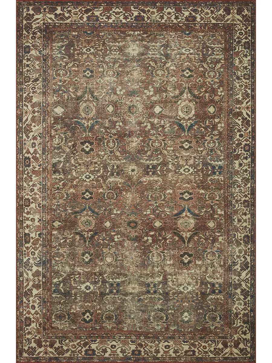 Banks BAN04 Brick/Ivory 7'6" x 9'6" Rug