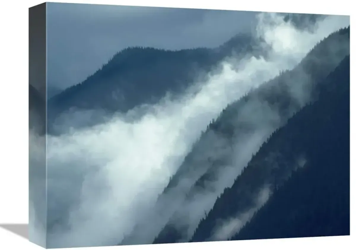 Mist rising in the Cascade Mountains near Hope, British Columbia, Canada-Canvas Art-16x12