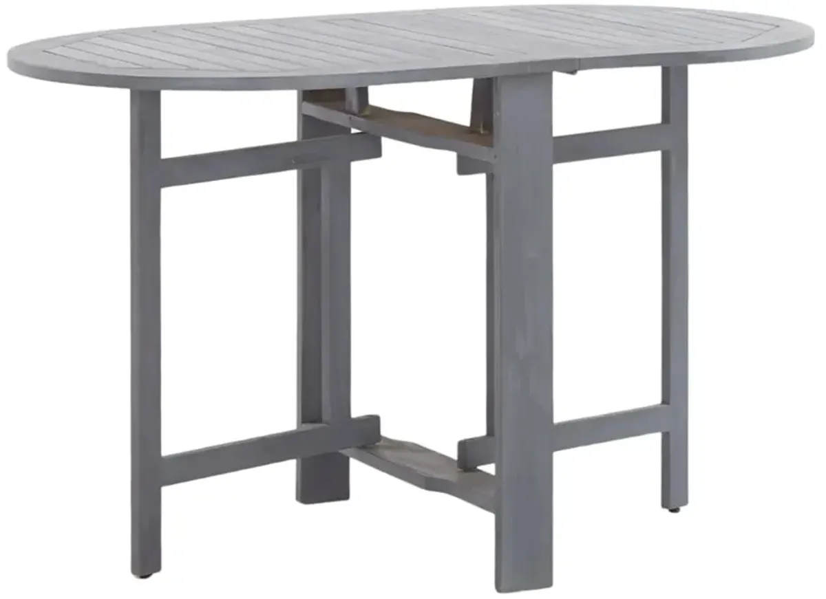 vidaXL Garden Table Gray 47.2"x27.6"x29.1" Solid Acacia Wood