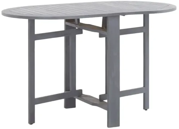 vidaXL Garden Table Gray 47.2"x27.6"x29.1" Solid Acacia Wood